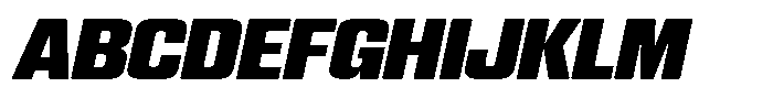 WTF Hammer Condensed Italic Font UPPERCASE
