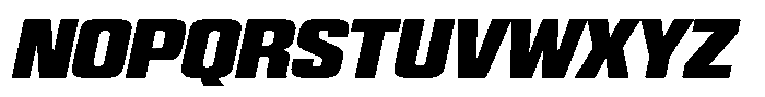 WTF Hammer Condensed Italic Font UPPERCASE