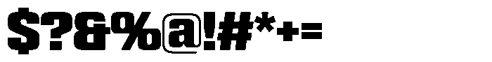 WTF Hammer Condensed Font OTHER CHARS