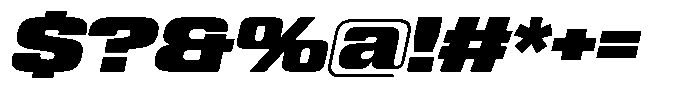 WTF Hammer Expanded Italic Font OTHER CHARS