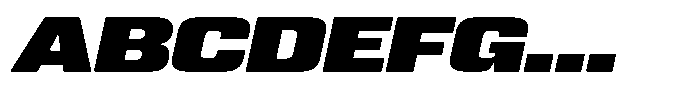 WTF Hammer Expanded Italic Font UPPERCASE