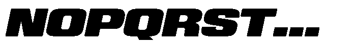 WTF Hammer Expanded Italic Font UPPERCASE