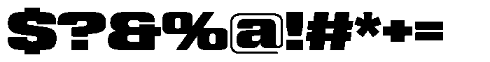 WTF Hammer Expanded Font OTHER CHARS