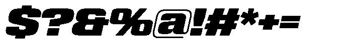 WTF Hammer Extended Italic Font OTHER CHARS