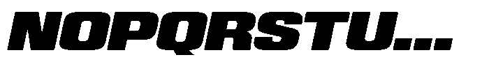 WTF Hammer Extended Italic Font UPPERCASE