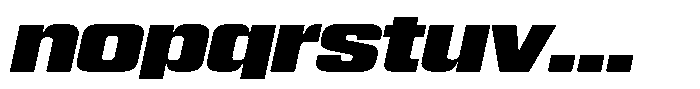WTF Hammer Extended Italic Font LOWERCASE