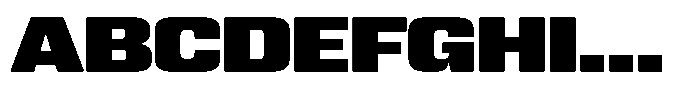 WTF Hammer Extended Font UPPERCASE
