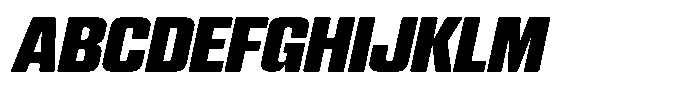 WTF Hammer Extra Condensed Italic Font UPPERCASE