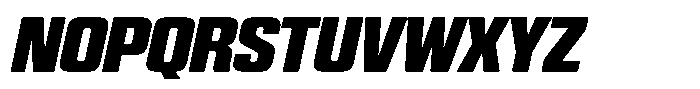 WTF Hammer Extra Condensed Italic Font UPPERCASE