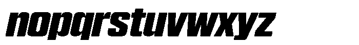 WTF Hammer Extra Condensed Italic Font LOWERCASE