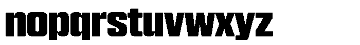 WTF Hammer Extra Condensed Font LOWERCASE