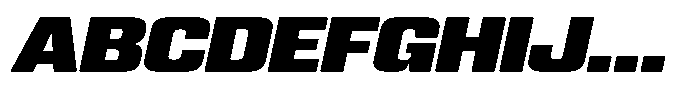 WTF Hammer Italic Font UPPERCASE