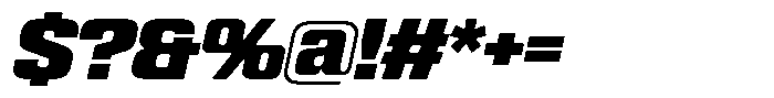 WTF Hammer Semi Condensed Italic Font OTHER CHARS