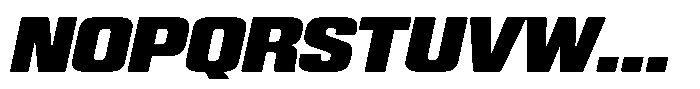 WTF Hammer Semi Condensed Italic Font UPPERCASE