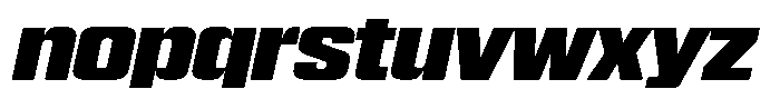 WTF Hammer Semi Condensed Italic Font LOWERCASE