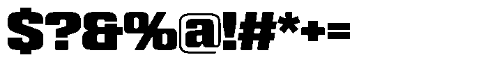 WTF Hammer Semi Condensed Font OTHER CHARS