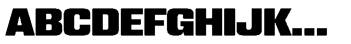 WTF Hammer Semi Condensed Font UPPERCASE