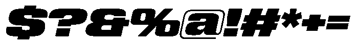WTF Hammer Wide Italic Font OTHER CHARS