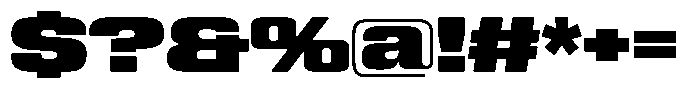 WTF Hammer Wide Font OTHER CHARS