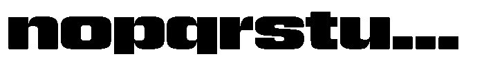 WTF Hammer Wide Font LOWERCASE