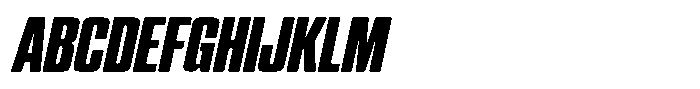 WTF Hammer X Compressed Italic Font UPPERCASE