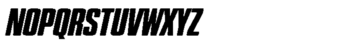 WTF Hammer X Compressed Italic Font UPPERCASE