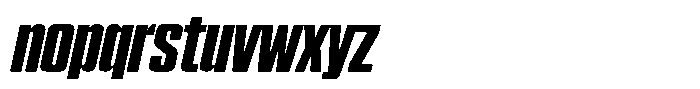 WTF Hammer X Compressed Italic Font LOWERCASE