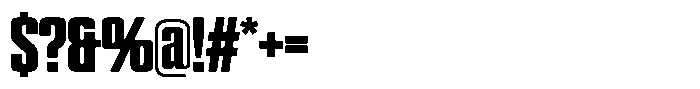 WTF Hammer X Compressed Font OTHER CHARS