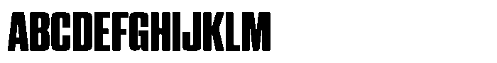 WTF Hammer X Compressed Font UPPERCASE
