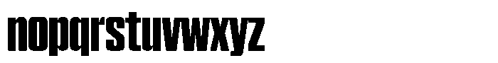WTF Hammer X Compressed Font LOWERCASE