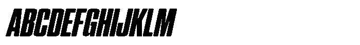 WTF Hammer XX Compressed Italic Font UPPERCASE
