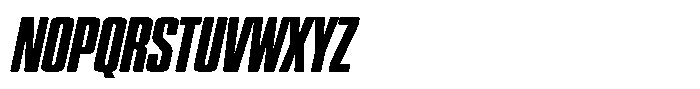 WTF Hammer XX Compressed Italic Font UPPERCASE