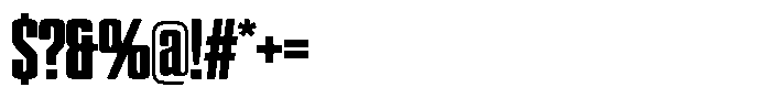 WTF Hammer XX Compressed Font OTHER CHARS