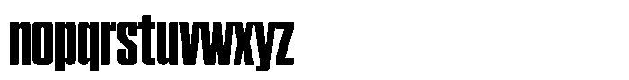 WTF Hammer XX Compressed Font LOWERCASE