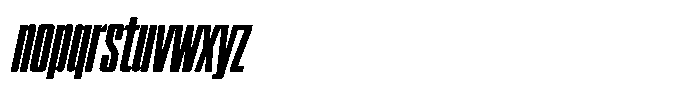 WTF Hammer X*X Compressed Italic Font LOWERCASE