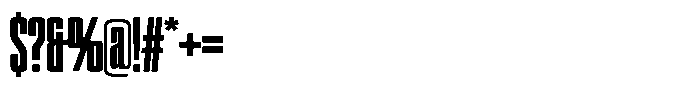 WTF Hammer X*X Compressed Font OTHER CHARS