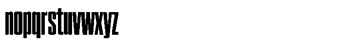 WTF Hammer X*X Compressed Font LOWERCASE