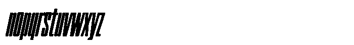 WTF Hammer XXXX Compressed Italic Font LOWERCASE