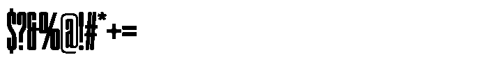 WTF Hammer XXXX Compressed Font OTHER CHARS