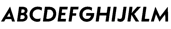 WTAptaGeometric BoldItalic Font UPPERCASE