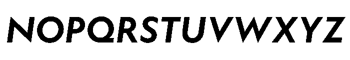 WTAptaGeometric BoldItalic Font UPPERCASE