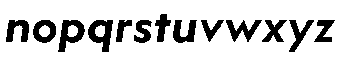 WTAptaGeometric BoldItalic Font LOWERCASE