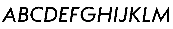 WTAptaGeometric Italic Font UPPERCASE