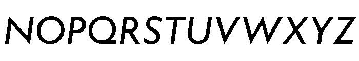WTAptaGeometric Italic Font UPPERCASE
