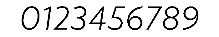 WTAptaGeometric LightItalic Font OTHER CHARS