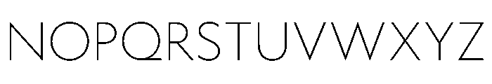 WTAptaGeometric Thin Font UPPERCASE