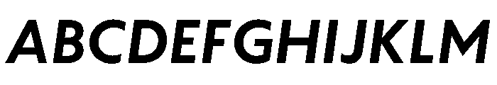 WTAptaHumanist BoldItalic Font UPPERCASE