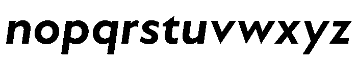WTAptaHumanist BoldItalic Font LOWERCASE