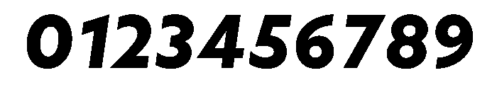 WTAptaHumanist ExtraBoldItalic Font OTHER CHARS