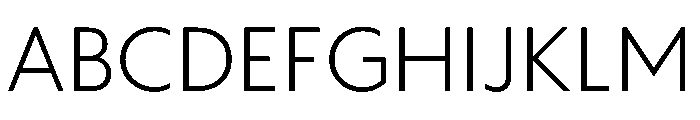 WTAptaHumanist Light Font UPPERCASE